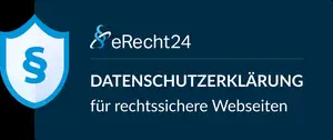 eRecht24 Siegel: Datenschutzerklärung für rechtssichere Webseiten